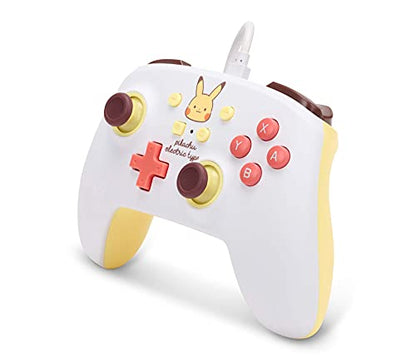 PowerA Enhanced Wired Controller for Nintendo Switch - Pikachu Electric Type, Nintendo Switch - OLED Model, Gamepad, Game controller, Wired controller, Officially licensed