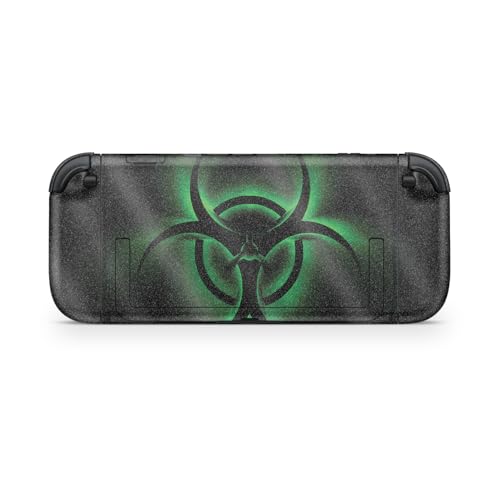 Glossy Glitter Gaming Skin Compatible with Nintendo Switch 2 Console Only - Bio Glare - Premium 3M Vinyl Protective Wrap Decal Cover - Easy to Apply | Crafted in The USA by MightySkins - color: Bio Glare, size: Switch 2 Console Skin Only, style: Glossy Gl