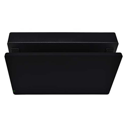 eXtremeRate Black Custom Faceplate for Nintendo Switch Charging Dock, Soft Touch Grip DIY Replacement Housing Shell for Nintendo Switch Dock - color: Black