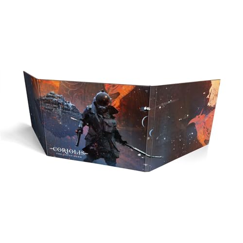 Free League Coriolis: The Great Dark Gamemaster’s Screen – Tabletop RPG Tool with Rules and Tables - style: Gamemaster Screen