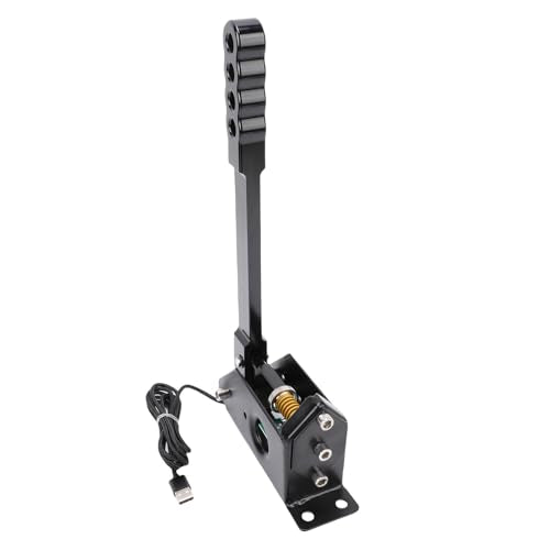 Thonlai 64 Bit PC USB Handbrake, Hall Sensor Linear Sim Racing Handbrake with Plug and Play Smart Calibration for Windows PC Racing Games