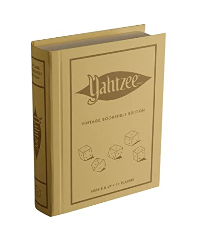 WS Game Company Boggle, Catch Phrase, and Yahtzee Vintage Board Game Bookshelf Collection