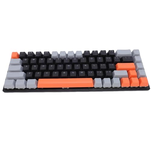 Zopsc 60 Percent Mechanical Gaming Keyboard, 68 Keys RGB Backlit Compact Keyboard, Blue Switches for PC Laptop Computer Typing, Orange Gray Black - color: Orange Gray Black