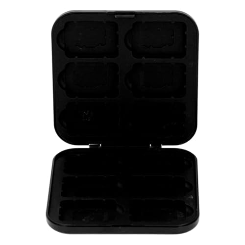 goodstumbler 12 in 1 Game Card Case Universal Compatible with Nintendo Switch: 12 Cartridge Slots Silicon Game Storage Holder for Storage Card SDHC Memory Card and More (Black) - color: Black