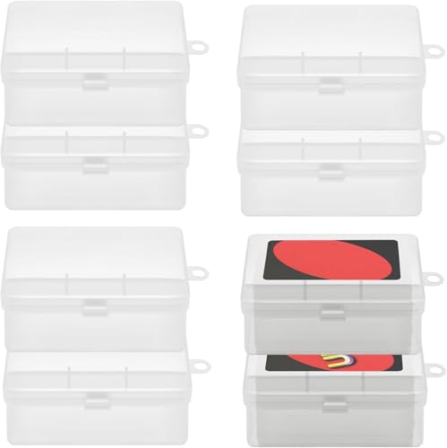 8Pcs Card Case Holder Designed for Classic Card Game, Holds 108 Pcs Card Compatible with Classic Deck, and so on, 3.93x2.6x1.57 Inch Plastic Playing Card Case Box Storage (NO Cards) - color: 8Pcs