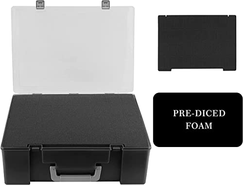 Miniature Storage Sturdy Carrying Figure Case -108 Slot Figurine Minature Carrying Case Compatible with D&D and More (blackness) - color: blackness