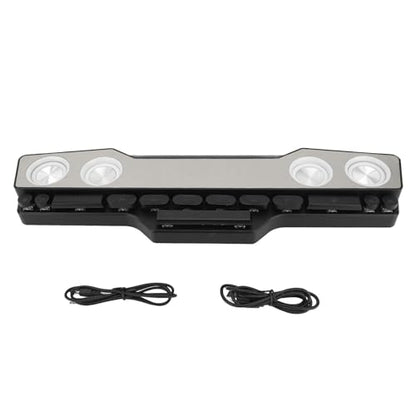 Yunseity RGB Laptop SoundBar, Lossless Fidelity Dynamic Bluetooth Computer Speakers, Colorful Light Gaming PC Sound Bar, USB Powered Speakers for PC Desktop Monitor, Yunseity1ga0ns4rhm
