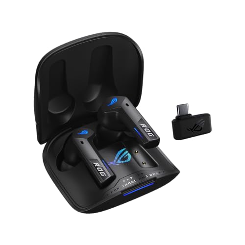 ASUS ROG Cetra True Wireless SpeedNova Gaming Earbuds – Dual-Mode (BT, 2.4GHz), Dirac Opteo, Bone-Conduction AI Mic, Adaptive ANC, 46Hr Battery, for PC, PS5, PS4, Switch, Mobile, ROG Ally/X - Black - color: Black, size: Cetra True WL SpeedNova (In-Ear)