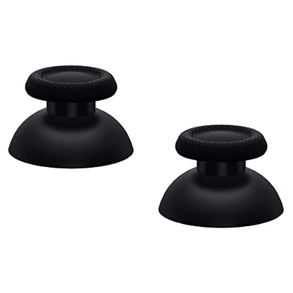 eXtremeRate Black Replacement Thumbsticks for PS5 Controller, Custom Analog Stick Joystick Compatible with PS5, for PS4 All Model Controller - Controller NOT Included - color: Black