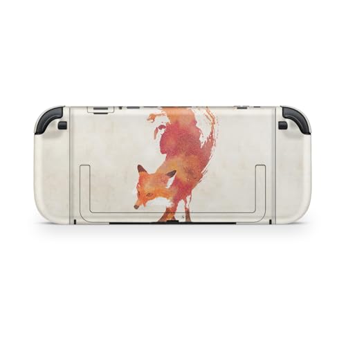 Glossy Glitter Gaming Skin Compatible with Nintendo Switch 2 Console Only - Vulpes Fox - Premium 3M Vinyl Protective Wrap Decal Cover - Easy to Apply | Crafted in The USA by MightySkins - color: Vulpes Fox, size: Switch 2 Console Skin Only, style: Glossy