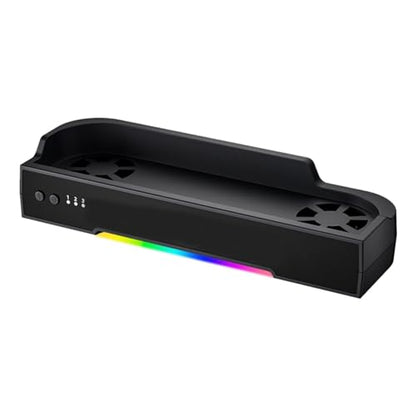 Cooling Stand for Nintendo Switch 2 Charging Dock Station NGC HUB Expansion for Switch 2 (Cooling Base + USB Expansion) - color: black