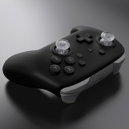 eXtremeRate Replacement 3D Joystick for Nintendo Switch 2 Pro Controller, Left Right Analog Stick Thumbsticks with Screwdriver Tools for Switch 2 Pro Controller, Multi-Colors Options - Clear - color: Clear