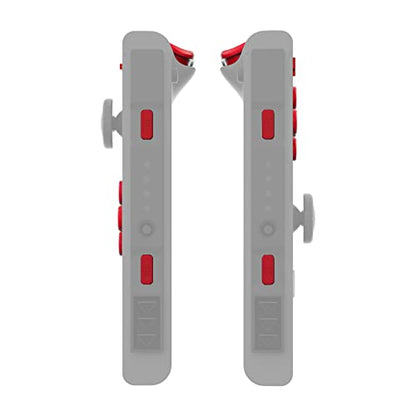 eXtremeRate DIY Full Set Buttons for Nintendo Switch & Switch OLED, Custom Replacement Buttons for JoyCon, ABXY Direction Keys SR SL L R ZR ZL + - Home Capture Trigger Buttons Springs - Passion Red - color: Passion Red