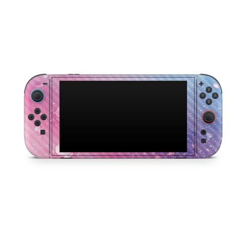 Carbon Fiber Gaming Skin Compatible with Nintendo Switch 2 Console Only - Pink Diamond - Premium 3M Vinyl Protective Wrap Decal Cover - Easy to Apply | Crafted in The USA by MightySkins