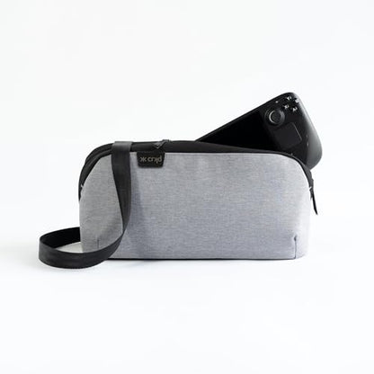 CRKD Gear Bag Protective Carry Case - Gaming Bag for Nitro Deck/Steam Deck/Playstation Portal/Nintendo Switch Accessories - color: Ash Grey