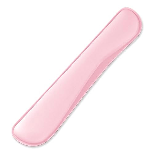 Office Ergonomic Memory Foam Computer Mouse and Keyboard Wrist Rest pad Support Carpal Tunnel, Wrist Rest for Keyboard and Mouse, Wrist Support Set - color: Pink, style: Keyboard wrist pad