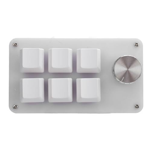 Fafeicy 6 Key Macro Mechanical Gaming Keyboard RGB Red Switch USB C Keypad One Handed USB PC Keypad