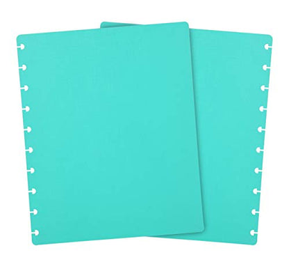 Talia Discbound Notebooks, Planner, Customizable, (Celestial Turquoise, Midsize (7.5in x 9.75in)) - color: Celestial Turquoise, size: Midsize (7.5in x 9.75in)