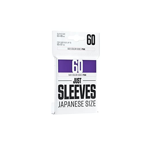 Just Sleeves | Pack of 50 Japanese Size Card Sleeves for Board Game and Card Games | 62 mm by 89 mm Card Sleeves | Professional Protection for TCG and LCGs | Purple Color | Made by Gamegenic - color: Purple