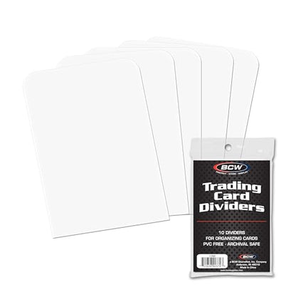 BCW Trading Card Dividers (250 Pack) | Archival Quality with Write-On Tabs | Fits 3200 & 5000 Super Monster Trading Card Storage Boxes - style: 250 Pack