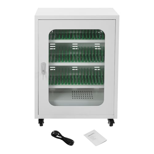 Rechargeable Mobile Phone Charging Cabinet,50 Slots Cell Phones Charging Station Portable Cellphone Charging Cart with Combination Lock, for Students and Employees, Tourists - size: 50-Slots