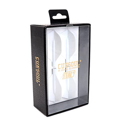CUESOUL TERO Plus New Double Direction Telescopic and Rotating Dart Flights System-AK4 Dart Flight - color: White