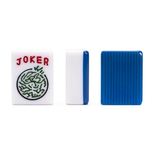 YMI "Harbor Tide" American Mahjong 166 Medium Melamine Tiles-Only Set | Tranquil "Harbor Tide" melamine Mahjong tiles with Chinese characters, Western letters and numerals, for elegant play. - color: Harbor Tide