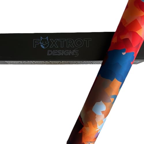 Foxtrot Designs TCG Playmat, 24in x 14in, Premium Stitched Edges, Non-Slip Base for MTG and Other Trading Card Games. MTG Playmat. (District 10) - color: District 10