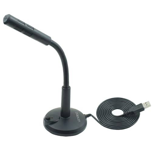 LANDIBO USB Microphone, Plug and Play Desktop Laptop gooseneck Microphone, Suitable for Games, conferences, Streaming, and Tutorials K050 Recording, podcasting, Gaming, and Online Chat