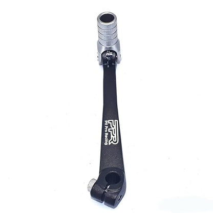 CNC Aluminum Gear Shifter Lever, Foldable Gear Shift Lever Fit for 50cc 110cc 250cc CRF50 XR50 XR CRF Dirt Pit Monkey Bike Motorcycle ATV Quad Accessories Parts (Black&Silver) - color: Black&Silver