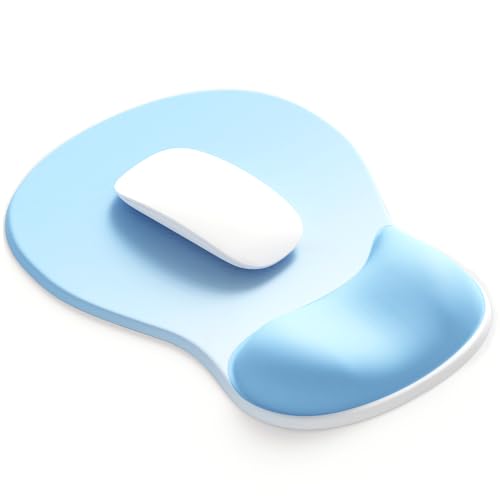 ErgoComfort Gel Wrist Rest Mouse Pad-Ergonomic Office Mousepad with Wrist Support-Non-Slip, Design Desk Accessories Mat for Home&Game Decor (06Sky Rest) - color: 06Sky Rest
