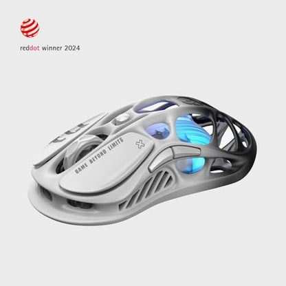 GravaStar Mercury M1 Pro Tri-Mode Wireless Gaming Mouse | Magnesium Alloy • Ergonomic Comfort • PAW3395 Sensor • 200H Battery • 5 Programmable Buttons - color: Gradient Black