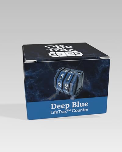 NERD GEAR LifeTrax - MTG Life Counter - Essential MTG Accessories for Magic The Gathering Commander Players - Durable, Sleek, and Professionally Made for TCG, DND, RPGs, and MTG (Deep Blue) - color: Deep Blue