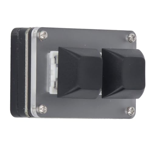 Dioche Macro Keypad 2 Key Mini USB Wired Keyboard - Smart Programmable Shortcuts for Copy, Paste, and Cut with RGB Backlighting