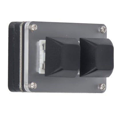Dioche Macro Keypad 2 Key Mini USB Wired Keyboard - Smart Programmable Shortcuts for Copy, Paste, and Cut with RGB Backlighting