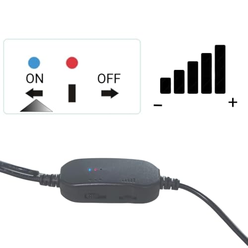2-Pack 12V Step-Up USB Fan Power Adapter Cable with Speed Control for 3-Pin/4-Pin PC Cooling Fans, 6W with LED Indicators, Input 5V Output 5-12V DC (68inch)