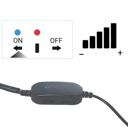 2-Pack 12V Step-Up USB Fan Power Adapter Cable with Speed Control for 3-Pin/4-Pin PC Cooling Fans, 6W with LED Indicators, Input 5V Output 5-12V DC (68inch)