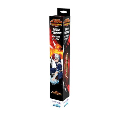 My Hero Academia Collectible Card Game Series 2 Crimson Rampage Shoto Todoroki PLAYMAT | 24' by 14' Rubber Game Mat | Ages 14+ | 2 Players | Average Playtime 20-30 Minutes | Made by Jasco Games