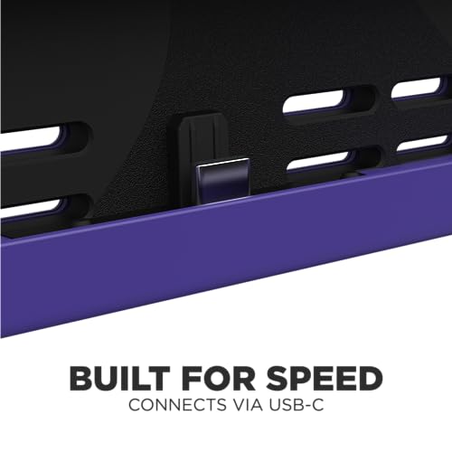 CRKD Nitro Deck Limited Edition with Carry Case - Professional Handheld Deck with Zero Stick Drift for Nintendo Switch and Switch OLED (Retro Purple - Nostalgia Collection) - color: Retro Purple