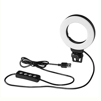 Video Conference Light 4'' 10cm Selfie for Laptop PC Webcam with Clip