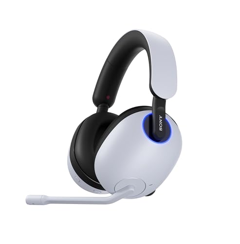 Sony INZONE H9 Wireless Over-Ear Noise Cancelling Gaming Headset, White | 2.4GHz Wireless, Perfect for PlayStation® 5, for PC/PS5/Switch/Mobile, 32 Hr Battery, 360 Spatial Sound, Discord Certified - color: White