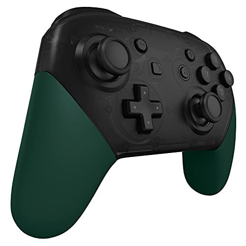 eXtremeRate Racing Green Replacement Handle Grips for Nintendo Switch Pro Controller, Soft Touch DIY Hand Grip Shell for Nintendo Switch Pro Controller - Controller NOT Included - color: Racing Green