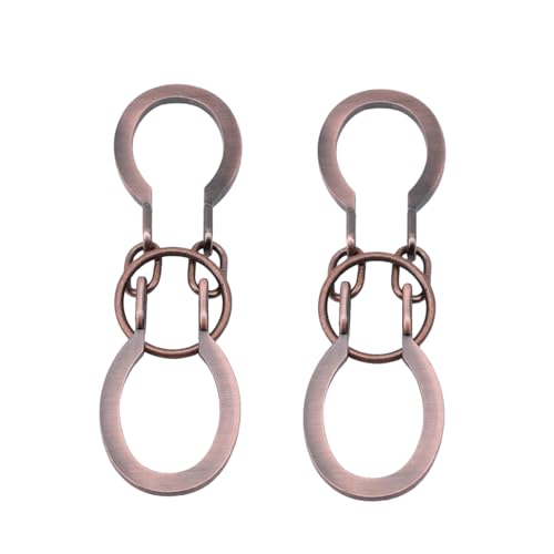 2Pcs Puzzle Ring Brain Teaser Puzzles - Metal Horseshoe Cast Puzzle Game Unlock Interlock Puzzles Box Mind IQ Logic Test Disentanglement Games for Adults Office Supplies