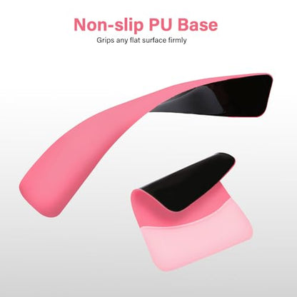 MOSISO Wrist Rest Support Mouse Pad & Keyboard Set, Melon Pink | Rectangular Ergonomic Mousepad, Non-Slip Base, Home/Office Pain Relief & Easy Typing, Neoprene Cloth & Raised Silicone Lining - color: Melon Pink