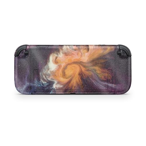 Glossy Glitter Gaming Skin Compatible with Nintendo Switch 2 Console Only - Swirl Galaxy - Premium 3M Vinyl Protective Wrap Decal Cover - Easy to Apply | Crafted in The USA by MightySkins - color: Swirl Galaxy, size: Switch 2 Console Skin Only, style: Glo