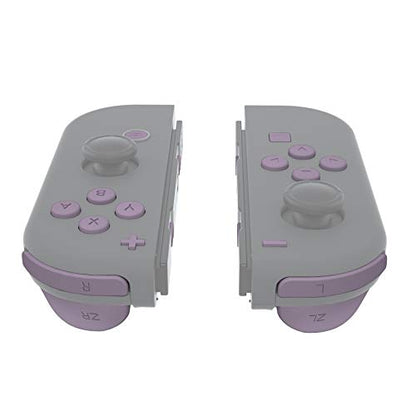 eXtremeRate DIY Full Set Buttons for Nintendo Switch & Switch OLED, Replacement Buttons for JoyCon, ABXY Direction Keys SR SL L R ZR ZL + - Home Capture Trigger Buttons Springs - Dark Grayish Violet - color: Dark Grayish Violet