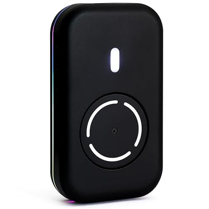 Mouse Mover, Quiet Ultra Slim Mouse Jiggler, Black | USB-C Plug & Play, No Detection Risk,Mover to Prevent Screen Lock,Customizable Timer & RGB Lights,for Office,Home,Remote Work - color: Black 01
