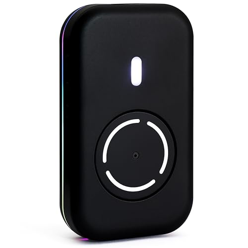 Mouse Mover, Quiet Ultra Slim Mouse Jiggler, Black | USB-C Plug & Play, No Detection Risk,Mover to Prevent Screen Lock,Customizable Timer & RGB Lights,for Office,Home,Remote Work - color: Black 01