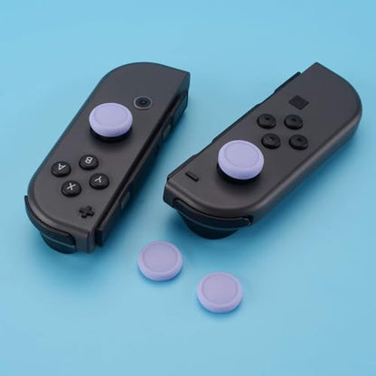 eXtremeRate PlayVital Switch Joystick Caps, Thumbstick Caps, Silicone Analog Cover for Switch Lite & OLED Joycon Thumb Grips - Light Violet - color: Light Violet