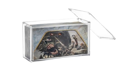Acrylic Display Case for Magic: The Gathering Booster Boxes, Clear Protective Hard Case with Removable Lid, Fits Standard MTG Sealed Boxes